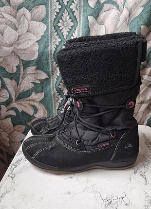 Детские зимние термо сапоги водонепроницаемые goretex viking сапожки ботинки дутики сноубутсы лыжные горнолыжные