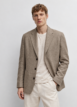 Massimo duttи мужской пиджак из 100% льна 4
