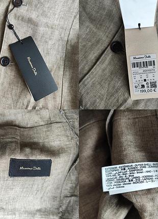 Massimo duttи мужской пиджак из 100% льна 9