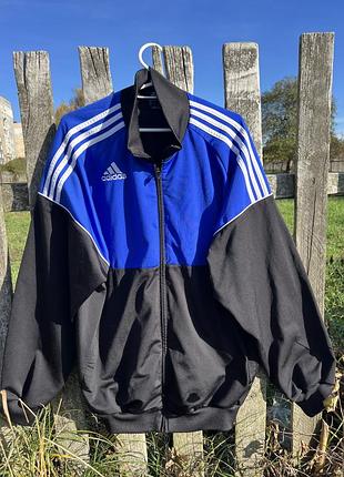 Олімпійка adidas синьо-чорна з логотипом performance
