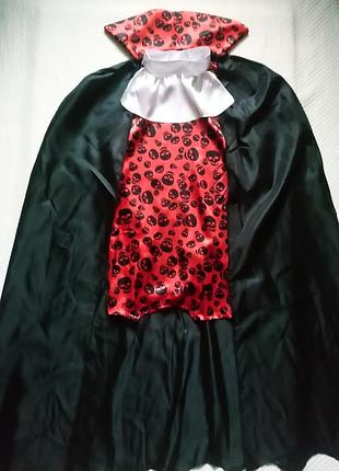 Карнавальний костюм дракула вампір на хеллоуін halloween l, xl розмір