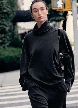 Світшот жіночий трикотажний сірий zara new