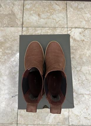 Чоботи челсі timberland шкіряні коричневі 3