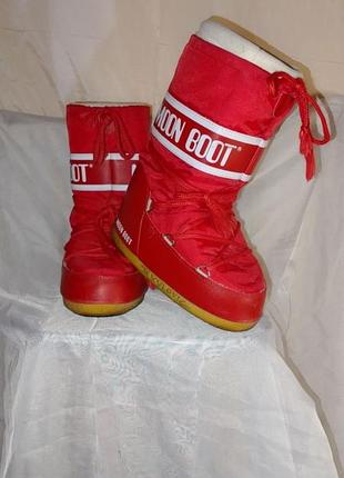 Дитячі мунбути tecnica moon boot nylon red розмір  31/34