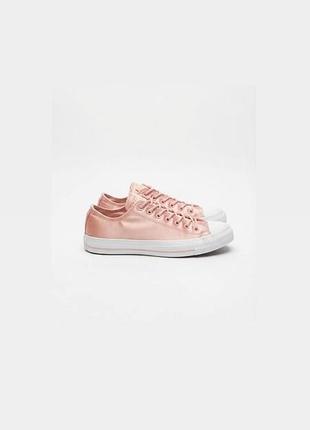 Жіночі кеди converse (рожеві, атласні) — розмір 39, ідеальний стан
