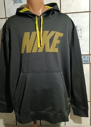 Худи черное nike therma-fit