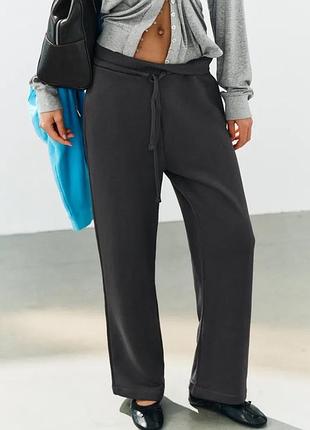 Брюки жіночі сірі zara new