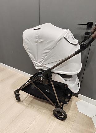 Прогулянкова коляска cybex melio fog grey 4