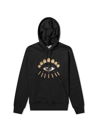 Худі kenzo чорне з принтом око
