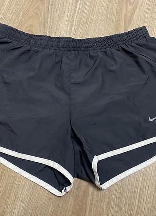 Шорти жіночі бігові найк раннінг розмір м чорні для бігу nike running для зала для фітнесу