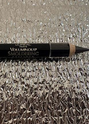 Олівець для очей l'oréal paris voluminous smoldering eyeliner чорний