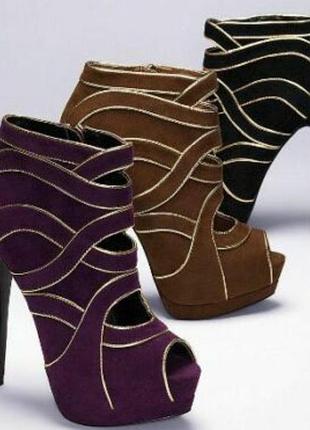 Босоніжки жіночі victoria's secret metallic trim ankle boot