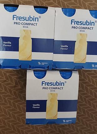 Fresubin pro compact vanilla, ванільний смак 125×4(500мл.) 300kcal. protein 80g.