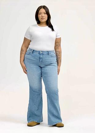 Джинси кльош h&m &denim bootcut slim high waist