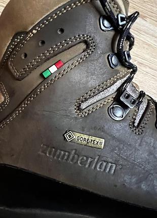 Кожаные треккинговые ботинки zamberlan guide max gtx rr (gore-tex, vibram) — стелька 25.5–26 см (размер 40–40.5), унисекс