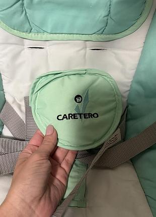 Шезлонг-гойдалка caretero loop м'ятно-сіра 4
