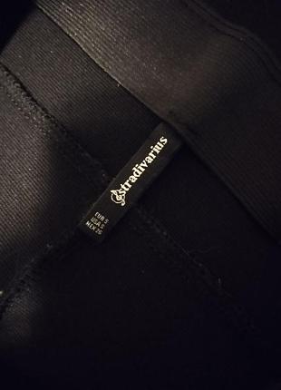 Юбка мини stradivarius черная, облегающая, размер s 4