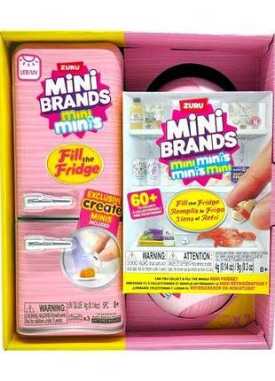 Холодильник mini brands (розовий)