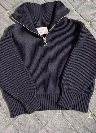 Светрик джемпер zara на напів замочок 7-8 років 122-128 см