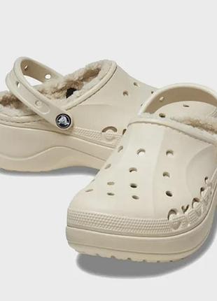 Крокси crocs w7 шльопанці на хутрі оригінал р.37,5-38 23,5-24см ідеал