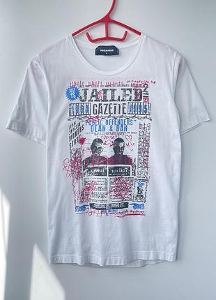 Оригінальна жіноча футболка dsquared2 "jailed gazette"