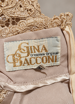 Вечірня сукня gina bacconi золотиста з мереживом