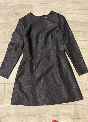 Коротка сукня must have чорна з люрексом розмір 50 l