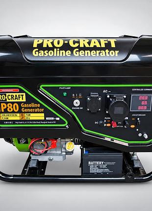 Генератор бензиновий pro-craft gp80 universal