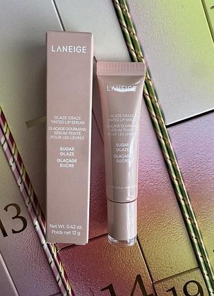 Серум-тінт для губ laneige, колір sugar glaze, 12 gr
