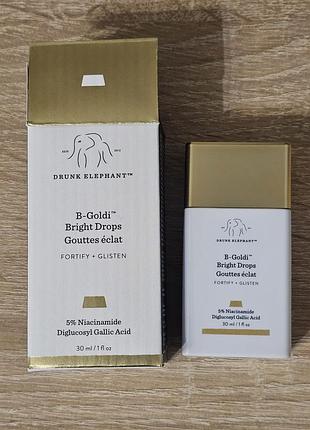 Сироватка краплі для сяйва шкіри drunk elephant b goldi bright drops 30ml