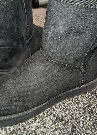 Теплые черные угги primark, р. 39–40 (стелька 25.5–26 см)