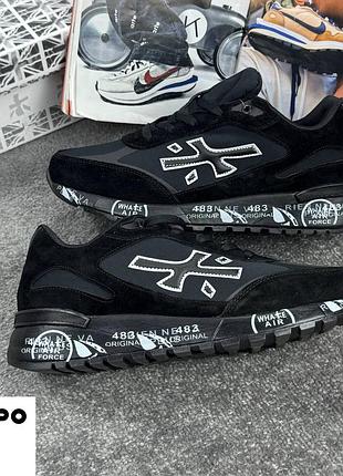 Р.41-44 premiata mick black white мех артикул 1096