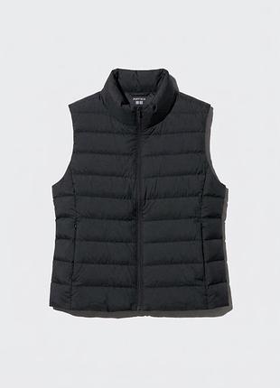 Жилетка uniqlo puffertech vest, чорна