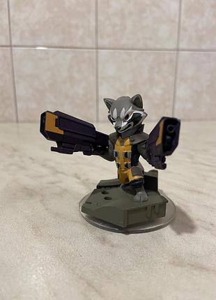 Колекційна фігурка єнота ракети (rocket raccoon) із гри та серії «toys-to-life» disney infinity 2.0: marvel super