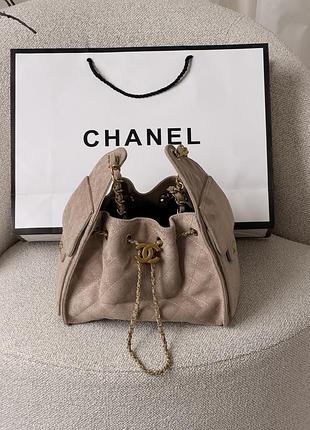 Сумка женская chanel 25 small handbag бежевый