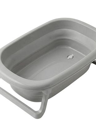 Ванна детская складная foldable bathtub с термометром, velano stone
