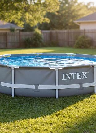 Басейни каркасні наливні (305х76см) intex, надувні каркасні басейни, дачний басейн каркасний, pys