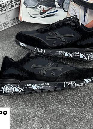 Р.41-43 premiata mick black white хутро артикул 1097