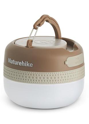 Фонарь кемпинговый naturehike cnk2550zm016, 4000 mah, коричневый