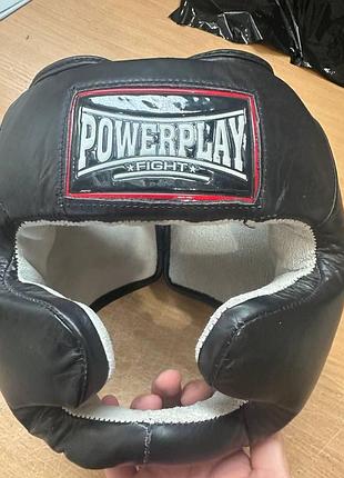 Боксерский шлем powerplay 3053 черный l/xl