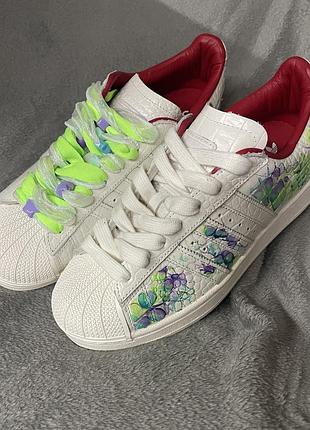 Adidas superstar ii "core white better scarlet 40 2/3 " оригінал , без коробки