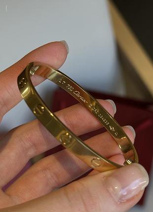 Браслет cartier love 4 diamond 18k yellow gold bracelet 16