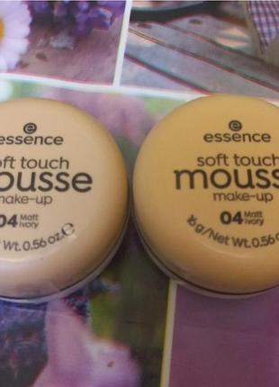 Тональний мус essence soft touch mousse 04 matt ivory 16 г