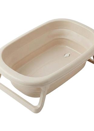 Ванна детская складная foldable bathtub с термометром, velano dune