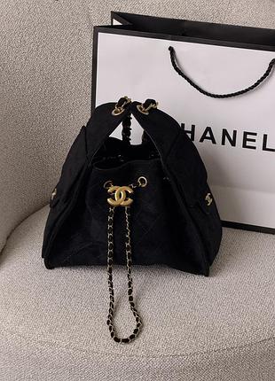 Сумка жіноча chanel 25 small handbag чорний
