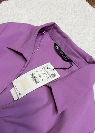 Шикарна вкорочена сорочка zara 8