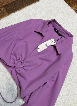 Шикарна вкорочена сорочка zara 5