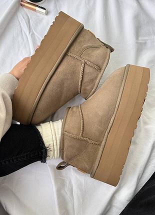 Ugg classic ultra mini platform premium уггі на платформі