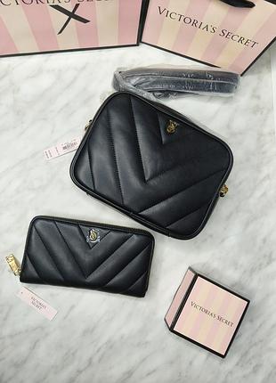 Набір / сумка crossbody + великий гаманець на блискавці. victoria's secret. оригінал 🇺🇸