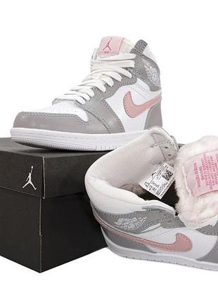 Air jordan winter кожа, хутро 5